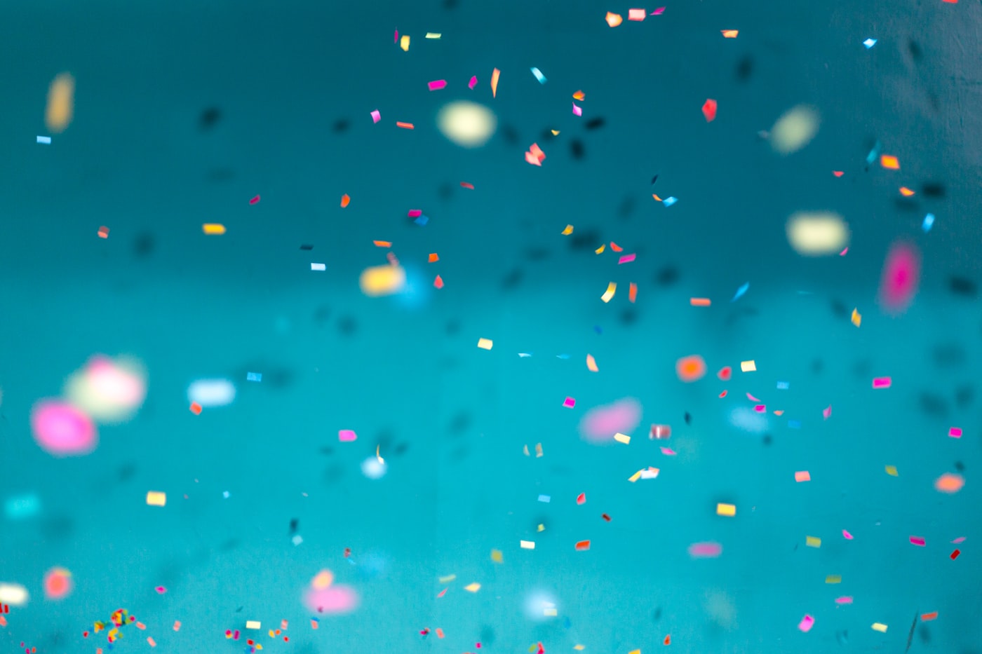 Confetti rain