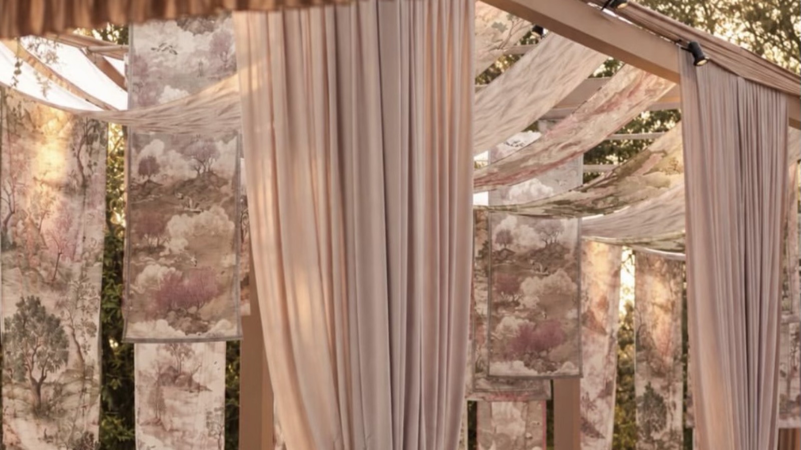 Silk drapes